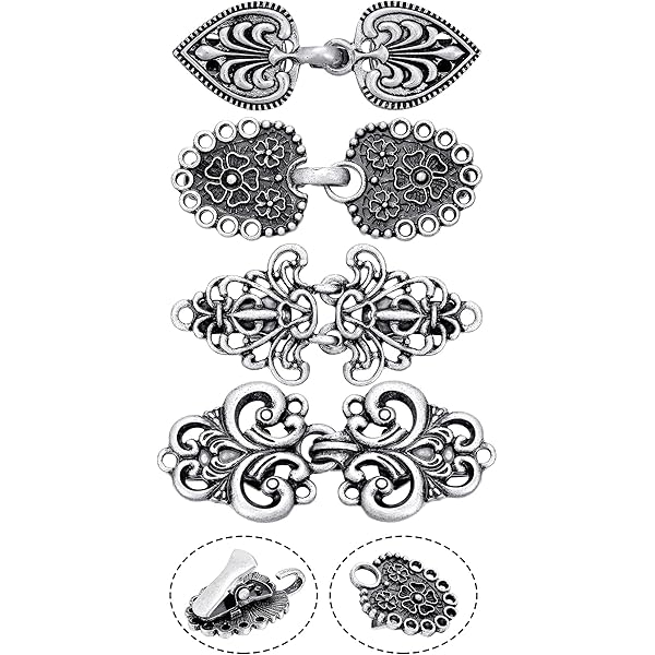 8 Clip Per Vestiti Unisex, Regolabili Fino A 42 Cm, Con Imbottitura In Silicone, Per Cardigan, Giacche E Sciarpe, Nere