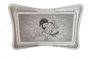 oggettando QUADRO ALBERO DELLA VITA SACRA FAMIGLIA Arredo soggiorno salotto camera da letto cucina ufficio bar ristorante Regalo utili, originali ed economic regalo MISURE 90X60 (argento)