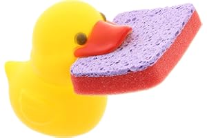 MIK funshopping Schwammhalter im Tierdesign 8 x 9 cm inkl. Putzschwamm (Ente)
