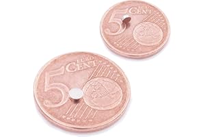 Brudazon | 25 Mini Imanes Discos 3x1mm | N52 Nivel más Fuerte - Los imanes de neodimio Ultra Fuertes | Imán del Poder para la Toma de Modelo, Foto, Pizarra Blanca | Pequeño, Redondo y Extra Fuerte