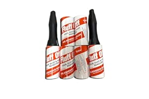 FLUFF OFF 2 Lint Roller Handles and 6 Lint Roller Refills. 60 Easy Peel Spiral Sheets Per Roll