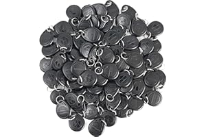 BOSPHORUS CARD 125Khz RFID Proximity ID Card Token Tags Key Fobs for Door Access Control System EM4100 125Khz RFID Proximity Keyfob Read Only Blue/Black (Black, 100 PCS)