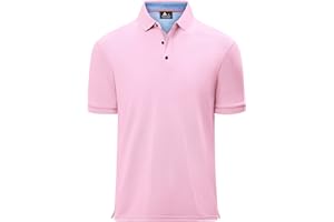geeksport Poloshirts Herren Kurzarm Tennis Slim Fit Golf Polo Shirt Männer Sport Schnelltrocknend Atmungsaktiv Polohemd Sommer Outdoor Golf T-Shirt