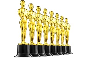 Bedwina Trofei premio d'oro da 6 pollici - Confezione da 12 statuette d'oro sfuse Trofeo premio per feste, decorazioni per feste e regali di apprezzamento