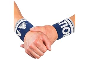 Gornation® Wrist Wraps | 2x Premium Wrist Support (Pair) for Functional Fitness, Calisthenics & Weightlifting | Gym Accessories for Men & Women | Left & Right (Premium Navy)