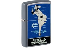 ‎ZIPPO Zippo Sturmfeuerzeug - Windy Design Founder Set - Inkl. Smartphone-Halterung - Nachfüllbar - Wiederverwendbar - Windfest - Geschenkbox - Made in USA