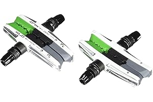 Xlc Uniseks Bs-V06 2500385100 Klocki Hamulcowe V-Brake, Szary/Czarny/Zielony/Srebrny, 4 szt./72 mm