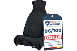 Upgrade4cars Terry Cloth Car Seat Cover Universal in Black | Anti Sweat Towel Seat Protector perfect for Summer & Sport