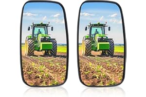 NWPANGU Forklift Rearview Mirrors Square HD Wider Angle Rearview Mirror Rear View Mirror Auxiliary Convex Mirror for Truck Trailer Forklift RV, 32CMx20CM(Pack of 2)