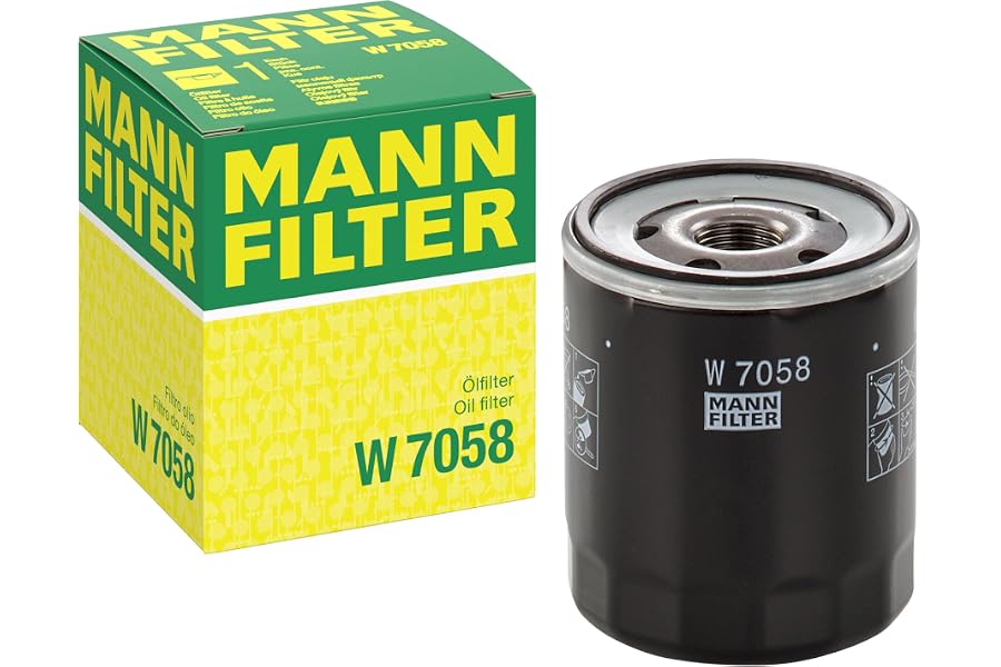 MANN-FILTER W 7058 Filtro de aceite - para Automóviles + Vehículos de transporte | Para vehículos de pasajeros, Filtración má