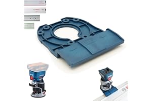 SLE ENGINEERING Profi Führungsschienenadapter für Bosch GKF 18V-8 für Makita/Bosch/Festool/Mafell Führungsschiene Oberfräse Kantenfräse Adapter