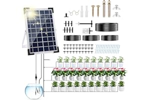 UKSUNVI ogrodowy system nawadniania słonecznego, 5W automatyczny system zraszający solarny system zraszający, urządzenie do nawadniania roślin w trybie opóźnionym