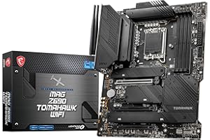 MSI MAG Z690 TOMAHAWK WIFI Motherboard ATX - Supports Intel 12th Gen Core Processors, LGA 1700, Memory Boost (DDR5-6400MHz/OC), 1 x PCIe 3.0 x16, 3 x M.2 Gen4/ x4, Wi-Fi 6