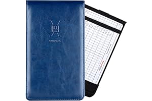 Handy Picks Soporte de cuero para tarjeta de puntuación de golf, cubierta de libro Yardage | Tarjeta de puntuación n lápiz incluido