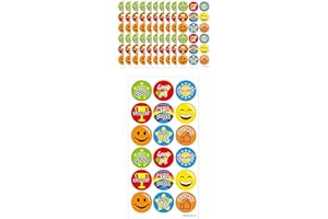 Henbrandt Large Teachers Well Done Stickers 180 Boys Girls School Reward Good Job Great Work Very Good Classroom Resource