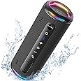 Tronsmart T7 Lite 24W Bluetooth Speaker 5.3, Powerful, Portable, with Color LED Light, IPX7 Waterproof, 24H Playback, Stereo Sound, App Control, Support TF, SD, for Parties, Outdoor