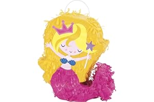 UNIQUE Adorable Mini Mermaid Pinata Favor Decoration - Adorable Pink Party Accessory for All Ages - Perfect for Celebrations, Gifts & Treats - 1 Pc