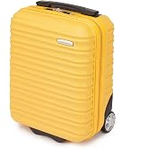 WITTCHEN Small Travel Suitcase Carry-on Luggage Hard ABS Wheels with 2 Standard Wheels Telescopic Handle Groove Line Small Su