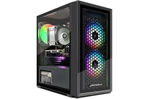 STGsivir-PC Gaming i7 Xeon E5 hasta 3.3GHz-Radeon RX 550 4G-16GB RAM-512GB SSD-WiFi-BT 5.0-3 Ventiladores-Windows 10 H64-Ordenador de Sobremesa Gaming