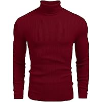 DENIMHOLIC Men's Cotton Turtle Neck Sweater