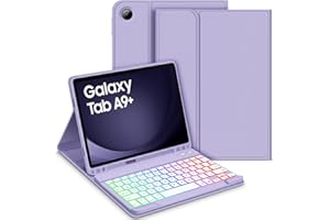 GOOJODOQ Tastiera Custodia per Samsung Galaxy Tab A9+/A9 PLUS 11" 2023, Layout Italiano Tastiera retroilluminata staccabile e custodia protettiva per Tab A9+ 11 Pollice SM-X210/X215/X216, Viola