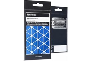 ‎LUXSHIELD Luxshield zestaw naklejek odblaskowych – trójkąty – do roweru, hulajnogi, wózka dziecięcego – odblaski rowerowe – odblaski dla dzieci