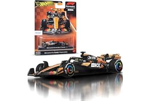 Hot Wheels Premium Formuła 1 Samochód wyścigowy w skali 1:64, opony Real Riders i metalowa konstrukcja, bolid F1, zabawka auto, JBM11