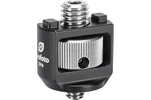 Leofoto CF-9 1/4" Male to 3/8" Male Adapter Accessory Ideal for Magic/Accessory Arm Tripod Mount