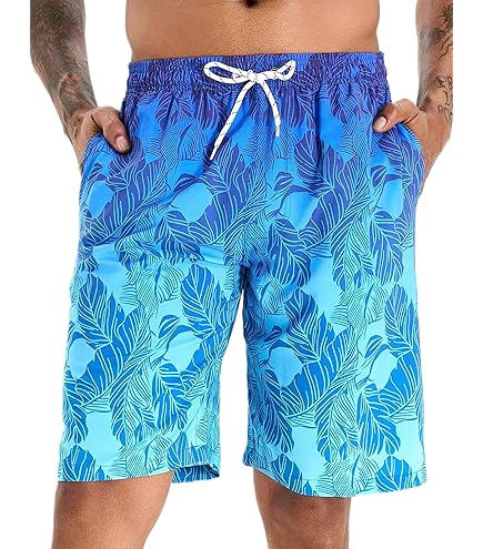 Short De Bain Homme Goodfellow Hawaïen Bleu Hibiscus - Taille S (W27 L6) - Neuf