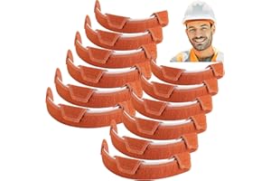 PURPLE STAR 6Pcs/12Pcs Hard Hat Sweatband- Cotton Washable Hard Hat Self Adhesive Sweat Band Liner- Reusable Hard Hat Helmet Sweat Pads for Hard Hat Accessories