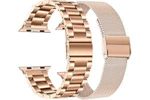 TRUMiRR Pasek do zegarka kompatybilny z Apple Watch 40 mm 38 mm, męski, damski pasek do zegarka ze stali nierdzewnej tkany pasek z siatki do zegarka Apple Watch Series 5 4 3 2 1 wszystkie modele