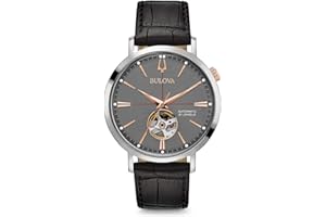 Bulova Mężczyźni Automatic Zegarek na Rękę, Czarny, Ø 41 mm
