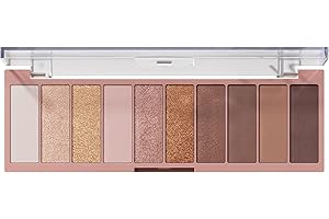 e.l.f. Perfect 10 Eyeshadow Palette, Ten Ultra-pigmented Neutral Shades, Blendable Formula, Vegan & Cruelty-free, Need It Nude (Packaging May Vary)
