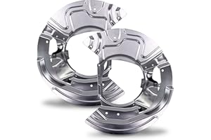 BESTPRICE 2x Ankerblech vorne links & rechts Spritzbelch Deckblech für Bremsscheibe Kompatibel mit BMW X5er (E70), X5er (F15, F85), X6 (E71, E72), X6 (F16, F86)