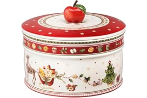 ‎KIDSNADO Villeroy & Boch – Winter Bakery Delight, duży pojemnik na wypieki i ciastka, porcelana Premium, wielokolorowy