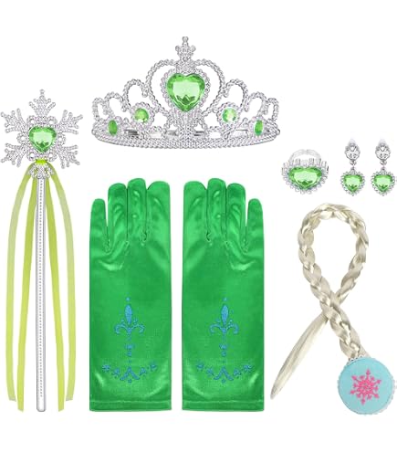 Lot De 5 Tresses Cheveux Princesse Raiponce – Perruques Enfant Arc-en-Ciel – Extensions Élastiques – Cosplay Et Fêtes