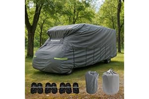 Farosun 4-lagers presenning för campingbil, väderbeständig och ventilerande, UV-beständig, slitstark och väderbeständig, för vintern
