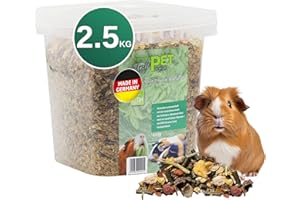 Eggersmann Uncle Pet 2,5 kg Meerschweinchen Futter - Premium Meerschweinchenfutter - Müsli für Meerschweinchen mit der natürlichen Kraft aus Kräutern, Gemüse und Obst (2,5 kg Eimer)