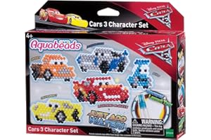 Epoch Aquabeads AB30218 Cars 3 Zestaw Do Majsterkowania Dla Dzieci, Wielokolorowy, 580 Koralików
