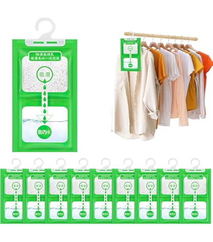 Vankarr 10 Deumidificatori Da 100g Per Armadi E Guardaroba - Sacchetti Assorbiumidità Antimuffa Per Cantine, Camere Da Letto E Lavanderie - Foto 12