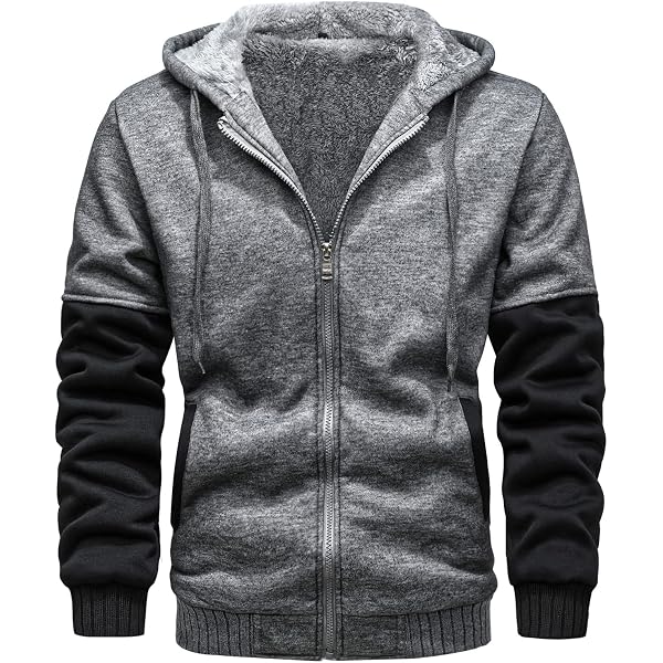 Generisch Herren Zip-Fleece-Jacke Dünnem Futter Le Produktbild-Vorschau 5