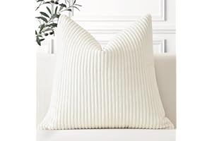 Artscope Ein Kissenbezug Kordsamt Zierkissenbezug Dekokissen Sofakissen 60x60 cm Cord Kissenhülle Couchkissen Dekorative Weiche Kissen für Sofa Wohnzimmer Zuhause Schlafzimmer Beige