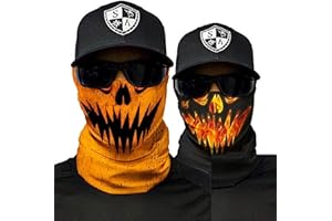 ‎SA FISHING SA Fishing Face Shield Halstuch - viele verschiedene Designs - Multifunktionstuch Schutzmaske Totenkopf Schal Gesichtsmaske Sturmhaube Bandana Ski Motorrad