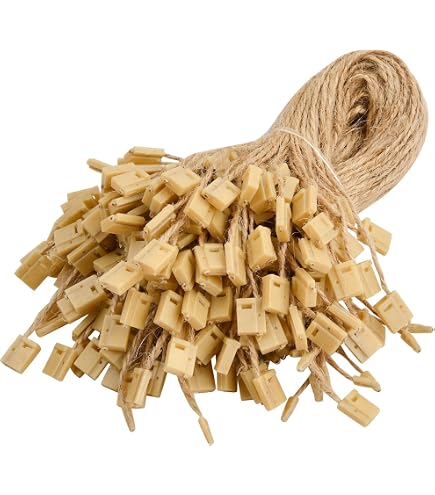 Healifty Stringhe Per Etichette Filo in Nylon Con Chiusura a Scatto, 950 Pezzi, Nero Ideali Per Vestiti, Artigianato E Organizzazione