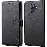 Peakally Cover per Samsung Galaxy A6 2018, Flip Caso in PU Pelle Premium Portafoglio Custodia per Samsung Galaxy A6 2018, [Ki
