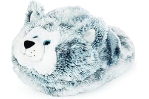 COZY NOXXIEZ Lustige Plüsch Kinder Fußwärmer - Wärmekissen für die Füße, Klein genug als Kinder Hausschuhe und Fusswärmer im Kuscheltier-Look