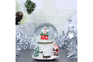 The Christmas Workshop 15 cm Musical poliresina Christmas Snow Globe