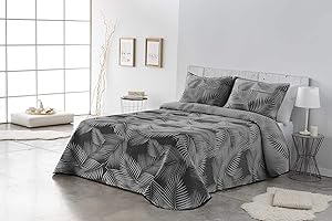 VIALMAN IALMAN Colcha Bouti Ligera Sofia 30 para Cama de Matrimonio de 150 cm | Colcha Cama 150 | Tamaño Colcha 250x270 cm, Color Gris
