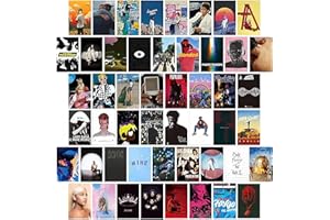 PANYI 50 Pcs Album Cover Aesthetic Pictures Wall Collage Kit4*6IN,Aesthetic Picture Indie Room Deco,Art Posters for Dorm Wall Decor,Double-sided Printing,Posters for Room Aesthetic