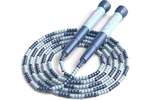 PROIRON Corda per Saltare Bambini con Perline Morbide e Manico in Silicone, 2.8M Lunghezza Regolabile, Corda per Fitness Esercizio aerobico per Adulti e Bambini